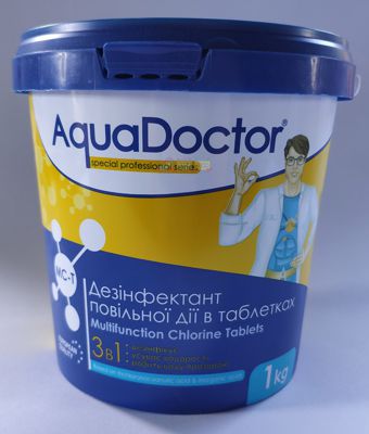 Засіб 3 в 1 для догляду за водою AquaDoctor 1 кг (MCT-1)