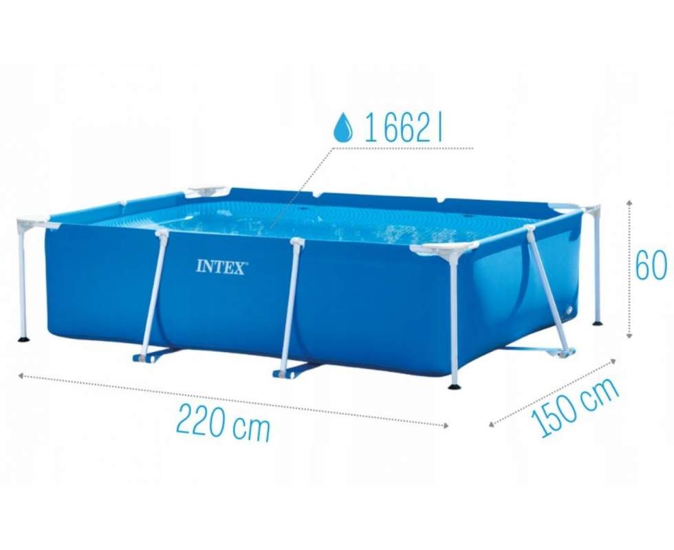 Intex 28270 Каркасный бассейн (220х150х60 см) 3