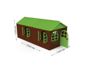 ​Будиночок зі шторками Doloni (02550/24) мега великий коричнево-зелений​​
