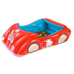 Надувний басейн дитячий Машинка з шариками 119х79х51 см, BestWay 93520