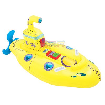 Дитячий надувний плотик BW 165х86 см (41098) Жовтий підводний човен
