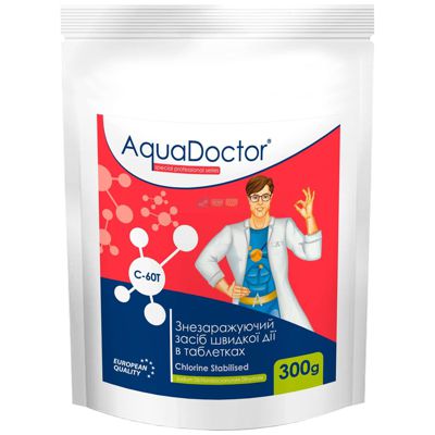 Хлор AquaDoctor C60T-0.3 кг у таблетках