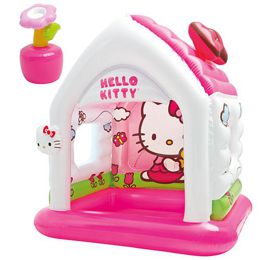 Игровой батут-домик  Hello Kitty 132х132х107 см (48631)