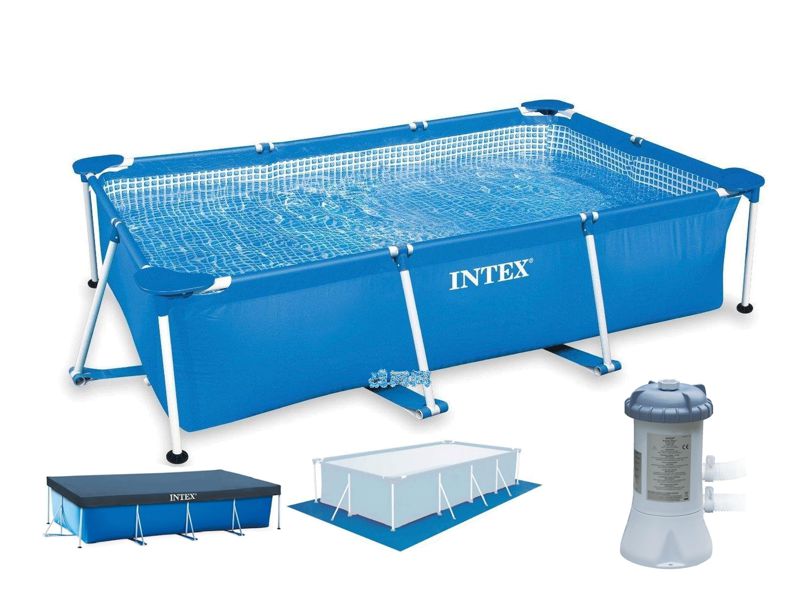 Купить Intex 28272-3, Бассейн каркасный 300-200-75 см (бассейн, тент .