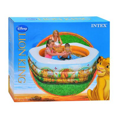 Intex 57497, дитячий надувний басейн Король Лев, 191х178х61 см
