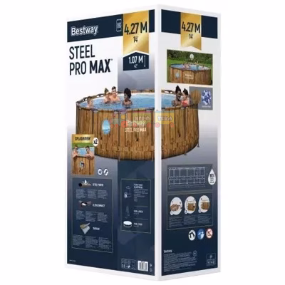 Каркасный бассейн Bestway 561JMDoska (427х107 см) с картриджным фильтром, лестницей и тентом