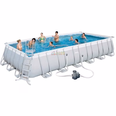 Каркасный бассейн Bestway 56474 (732х366х132 см) с картриджным фильтром, лестницей и тентом