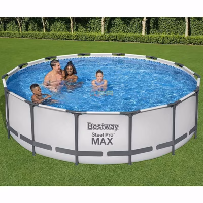 Каркасный бассейн Bestway 56950 (427х107 см) с картриджным фильтром, тентом и лестницей