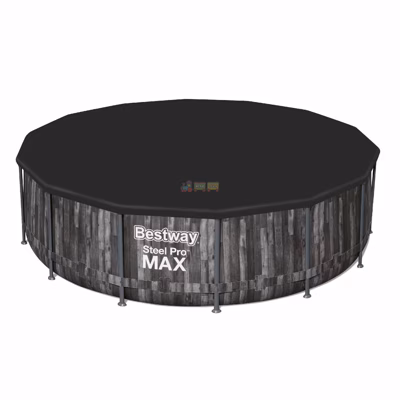 Каркасный бассейн Bestway Wood Style 5614Z (427х107 см) с картриджным фильтром, тентом и лестницей