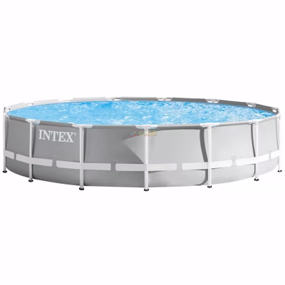 Каркасний басейн Intex 26724 (457х107 см) з картриджним фільтром, драбиною та тентом