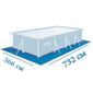 Bestway 56475,  Каркасный бассейн с фильтр-насосом и полным комплектом аксессуаров (732х366х132 см)