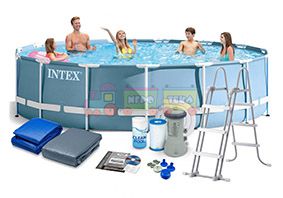 Intex 26734, Каркасний басейн з комплектом аксесуарів (457х107 см)
