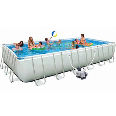 Каркасний басейн з фільтр-насосом та повним комплектом аксесуарів (732х366х132 см) Intex 26366