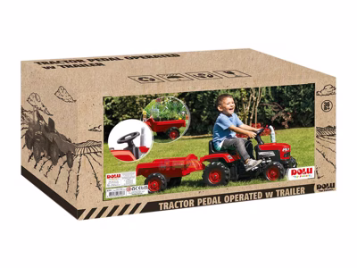 Каталка-педальная Трактор с прицепом (8153)
