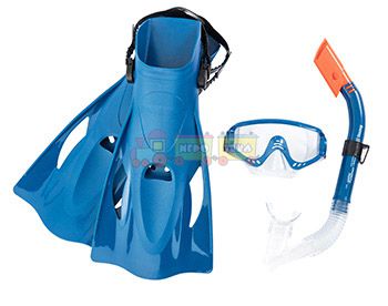 Набір для плавання маска, трубка, ласты BestWay 25020