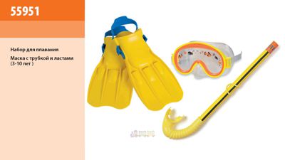 Набор для плавання Intex (55952) маска, трубка, ласти