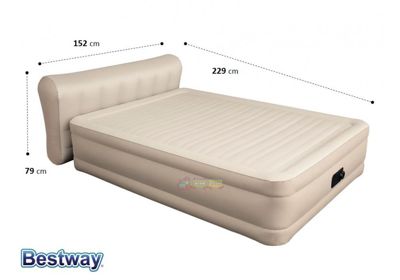 Надувне ліжко зі вбудованим електронасосом 229х152х46 (79) см Bestway 69019