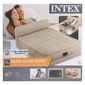 Intex 64460, Надувная кровать со спинкой и электрическим насосом 229х152х46(79) см