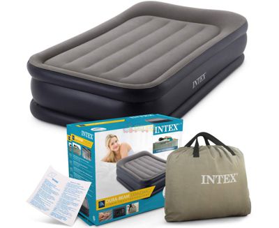 Intex 64132, Надувная кровать со встроенным электронасосом 191х99х42 см