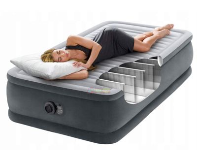 Intex 64412, Надувная кровать со встроенным электронасосом 191х99х46 см