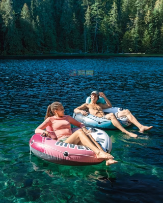 Надувне коло-крісло Intex 56824 River Run (135x135 см)