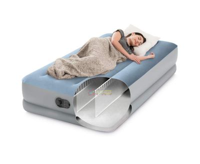 Надувная кровать Intex 64157, (99 х 191 х 36 см), встроеный электронасос
