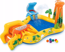 Надувной игровой центр Intex Dinosaur Play Center 57444 (уценка, без упаковки)