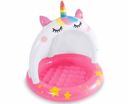 Надувной мини-бассейн Intex 58438 «Caticorn Baby Pool» (102×102 см)