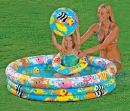 Intex 59469 Надувной бассейн с набором+мяч, круг (132х28 см)