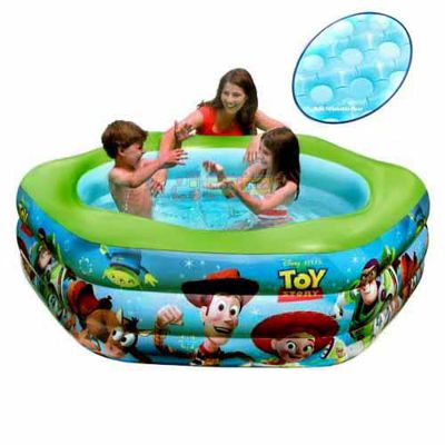 Intex 57490 - надувний дитячий басейн з трьома кільцями(191х178х61 см)