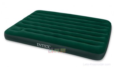 Intex 66929, Надувний матрац з вбудованим ножним насосом 203х152х22 см