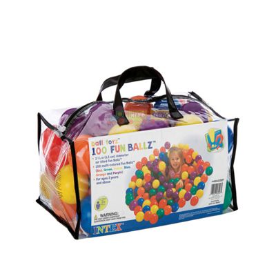 Кульки (м'ячики) для сухого басейну Intex , 6.5 см (100 шт) (49602)