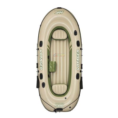 Bestway 65001, Трехместная надувная лодка Voyager 500, 348 х 141 см, с веслами