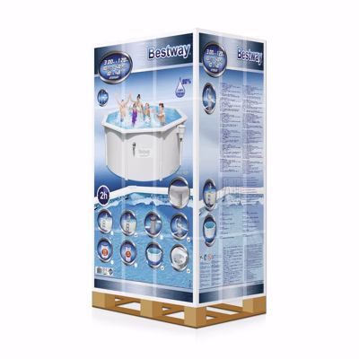 Збірний басейн Bestway Hydrium 56566 (300x122 см) з піщаним фільтром, драбиною та тентом