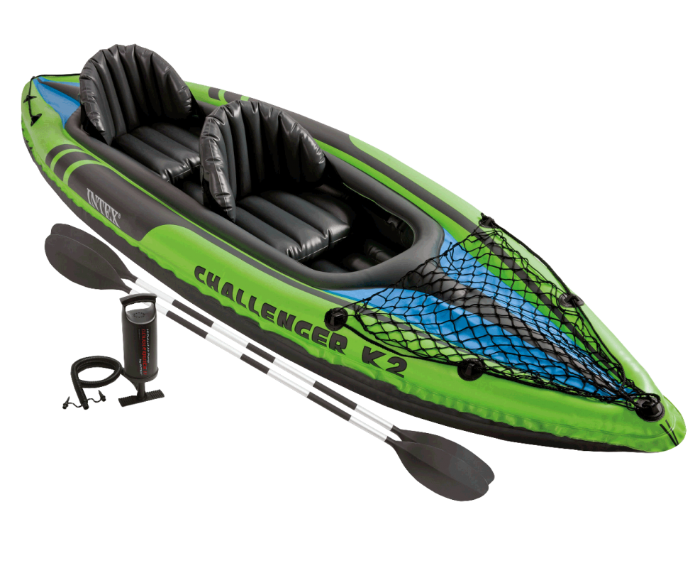 Двухместная надувная лодка-байдарка Intex 68306 Challenger K2 Kayak 1