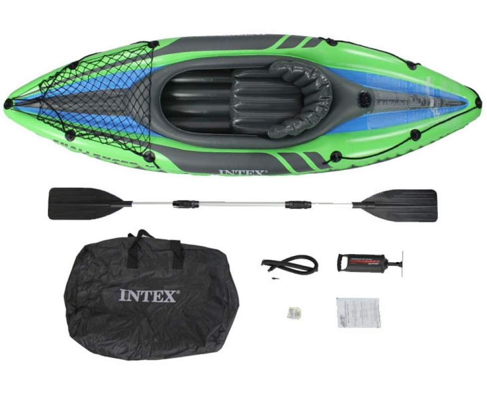 Двухместная надувная лодка-байдарка Intex 68306 Challenger K2 Kayak 2